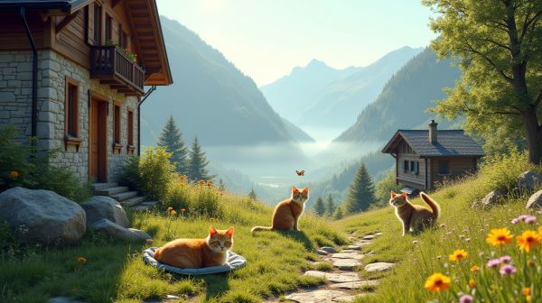 Activités enrichissantes pour les chats en Haute-Savoie